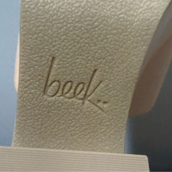 *NEW* BEEK Prinia Platform Heeled Sandals – Eggshell Size 10 – Leather A46 - Picture 15 of 15